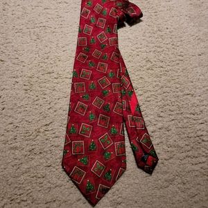 Christmas silk tie